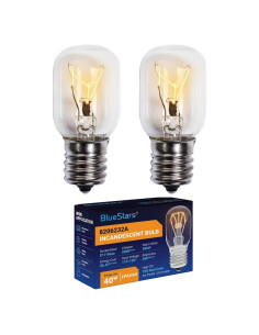 Bombilla de Luz para Microondas BlueStars 8206232A 40W E17 2 Unidades