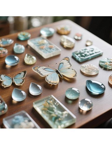 Kit de Moldes de Aretes de Resina Quuztao 54 Pcs Silicona