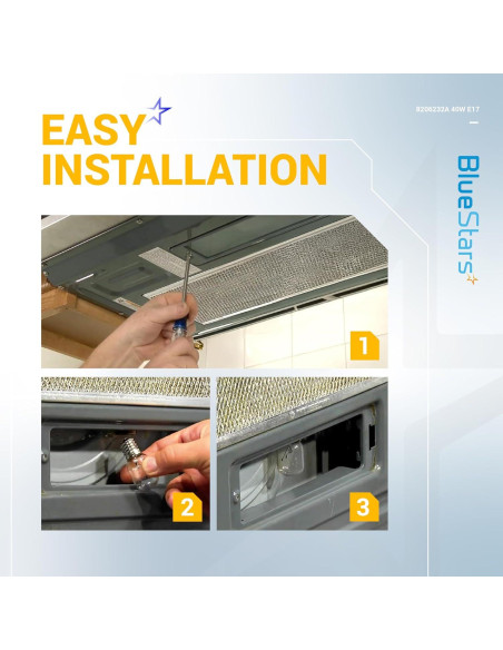 Bombilla de Luz para Microondas BlueStars 8206232A 40W E17 2 Unidades