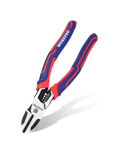 Alicates de Corte Diagonal WORKPRO 19 cm Multifuncionales
