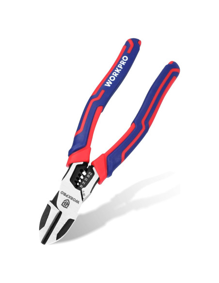 Alicates de Corte Diagonal WORKPRO 19 cm Multifuncionales
