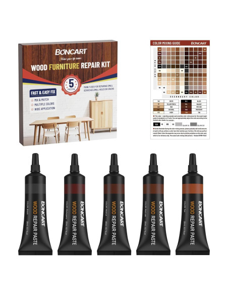 Kit de Reparación de Muebles de Madera Boncart - 5 Colores