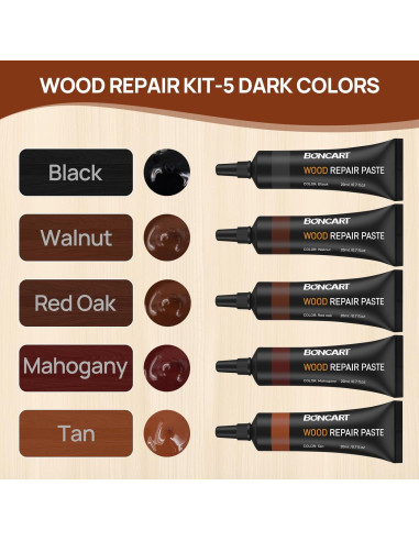 Kit de Reparación de Muebles de Madera Boncart - 5 Colores