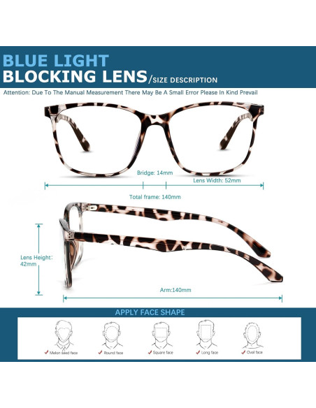 Gafas Anti Luz Azul Oilway Unisex UV400 Anti Fatiga Ocular