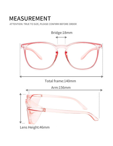 Gafas de seguridad Alsenor Rosa Anti Niebla UV y Luz Azul