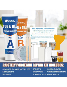 Kit de Reparación de Porcelana Paistely 100g - Impermeable 2