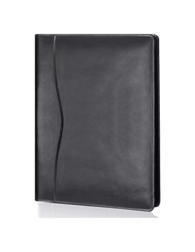 Carpeta de Cuero Sintético Genérico A4 Negra Organizador