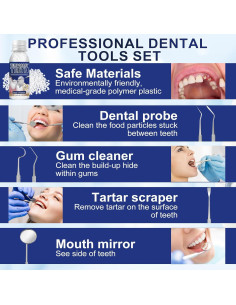 Kit de Reparación Dental WALEJUC con 4 Herramientas y Perlas 2