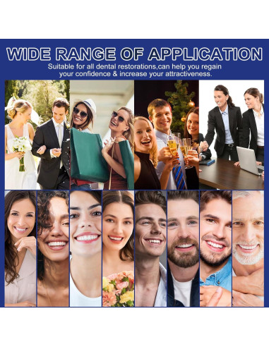 Kit de Reparación Dental WALEJUC con 4 Herramientas y Perlas