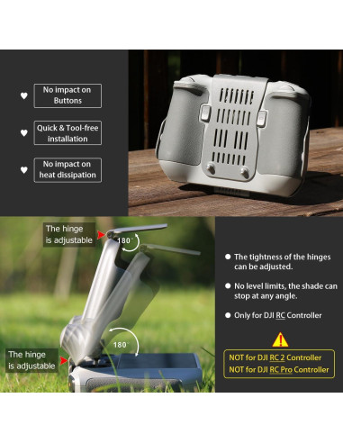 Kit Capota Solar Arzroic para Controlador DJI Mini 3/3 Pro