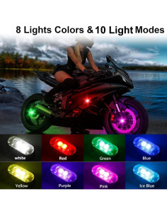 Luces Estroboscópicas LED Inalámbricas 4PCS con Control Remoto 2