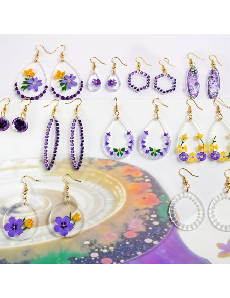 Conjunto de 4 Moldes de Silicona para Joyería SynHHergyx