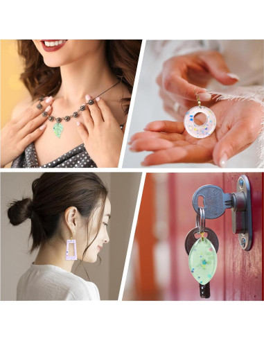 Conjunto de 4 Moldes de Silicona para Joyería SynHHergyx