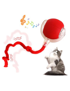 Bola de Juguete Interactiva para Gatos VLZLQ - Rojo, 6.99 cm