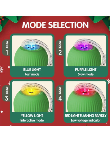 Bola de Juguete Interactiva para Gatos VLZLQ - Rojo, 6.99 cm