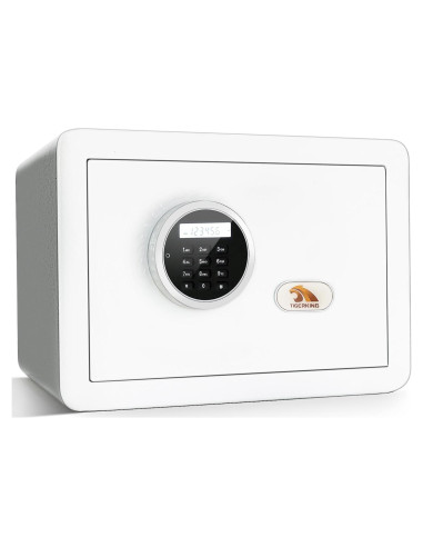 Caja Fuerte Pequeña TIGERKING 1.2 Pies Cúbicos Digital Blanca