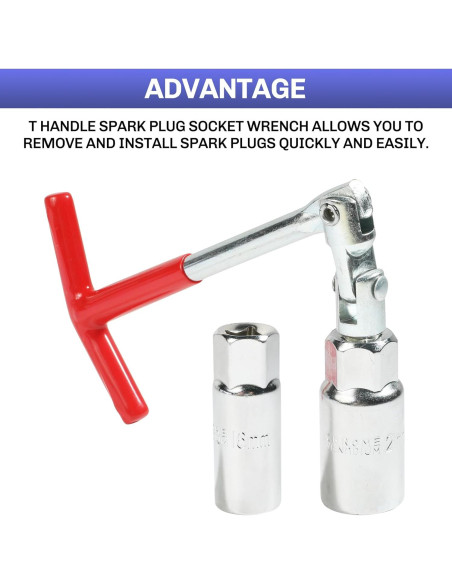 Llave de Bujía Universal bylikeho con Mango en T 16mm y 21mm