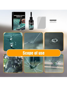 Kit de Reparación de Grietas Parabrisas VFFWBB CarRepair 40.8g 2