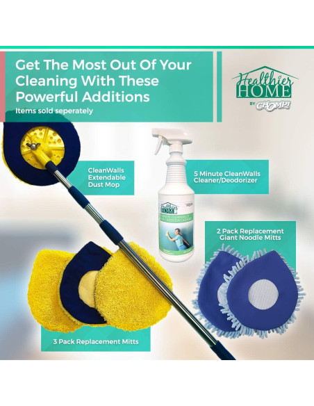 Paquete de 3 Mopas de Microfibra CHOMP! Reutilizables 30g