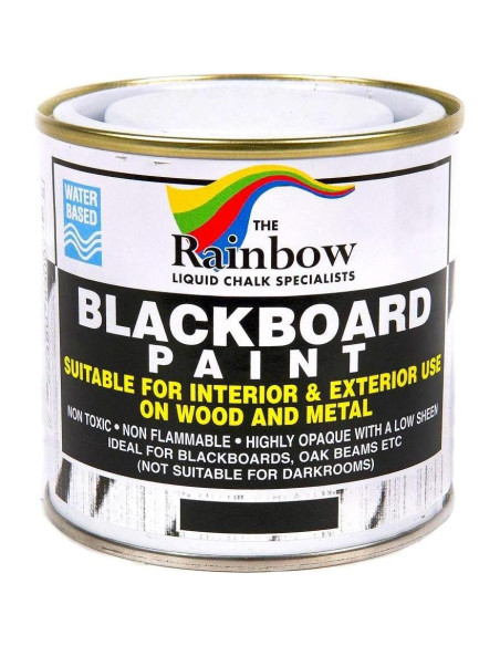 Pintura de Pizarra Negra Rainbow Chalk 250ml Acabado Mate