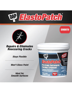 DAP 12278 ElastoPatch 0.95L Compuesto de Parcheo Blanco 2