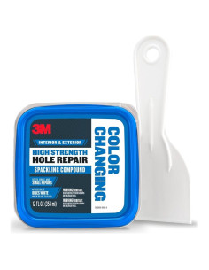 Compuesto de Relleno 3M 12 oz + Espátula, Azul a Blanco