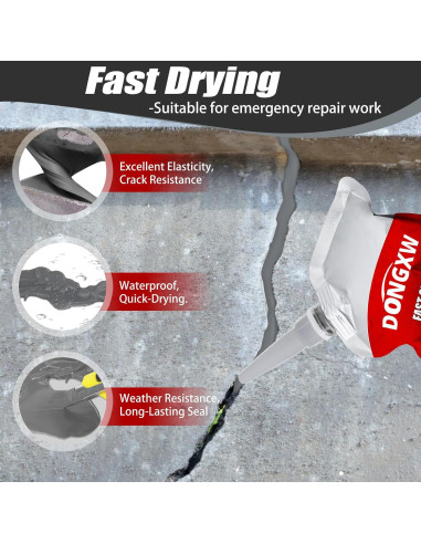 Relleno de Grietas de Concreto Dongxw 0.5 kg Impermeable