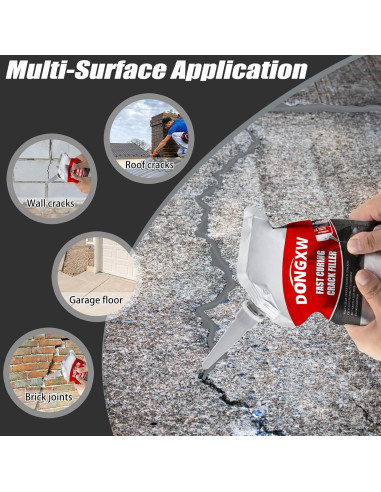 Relleno de Grietas de Concreto Dongxw 0.5 kg Impermeable