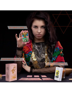 Cartas de Tarot Rosadas con Libro Guía - Rider Waite 78 Piezas 2
