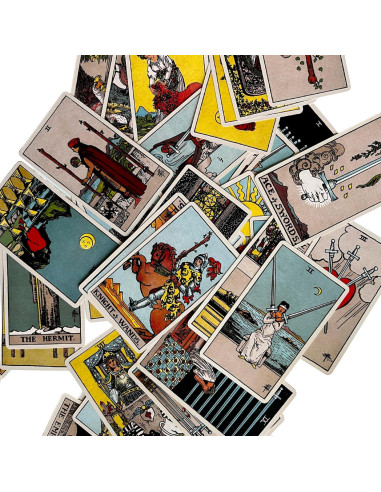 Baraja de Tarot Clásica 1909 Vieux Monde - Acabado de Lino