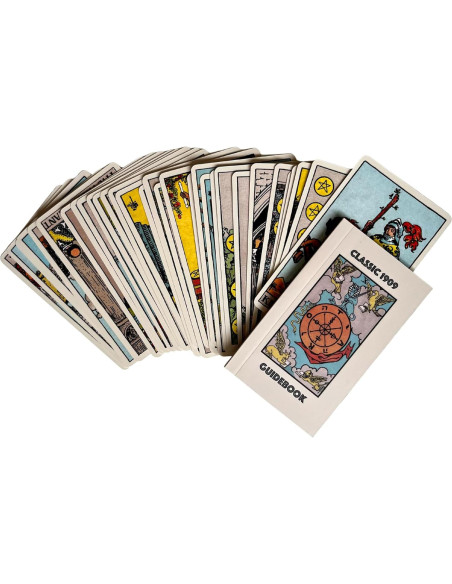 Baraja de Tarot Clásica 1909 Vieux Monde - Acabado de Lino