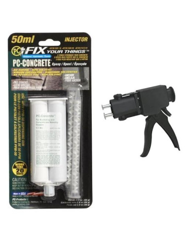 Kit Adhesivo Epóxico PC-Concrete 50ml + Pistola Dosificadora