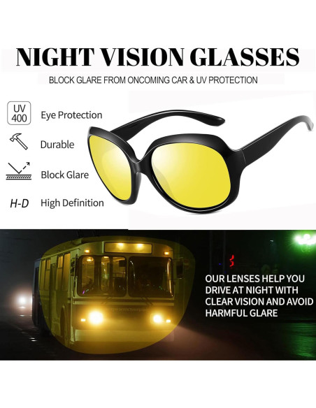 Gafas de sol Joopin grandes polarizadas UV400 para mujeres Gafas de sol Joopin grandes polarizadas UV400 para mujeres