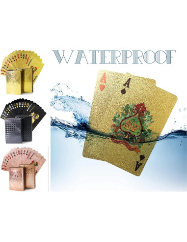 3 Barajas de Cartas de Juego Impermeables Chengyun