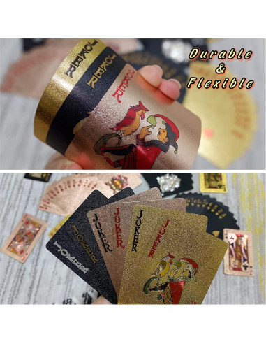 3 Barajas de Cartas de Juego Impermeables Chengyun