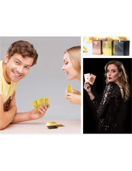 3 Barajas de Cartas de Juego Impermeables Chengyun