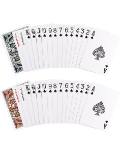 Barajas de Póker Metsyth 2 Paquetes Azul y Rojo 63x88mm 2