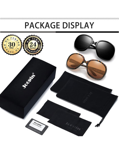 Gafas de sol Joopin grandes para mujeres, polarizadas UV400