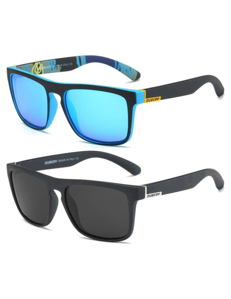 Gafas de Sol DUBERY Polarizadas UV400 Unisex Retro 2 Piezas