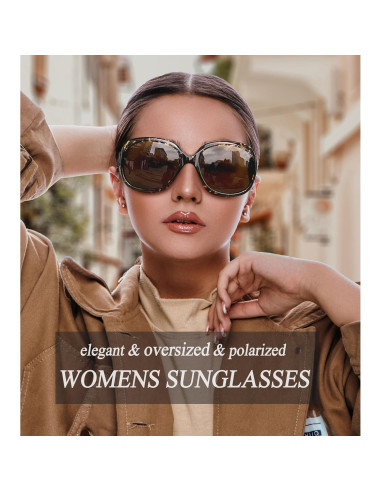 Gafas de sol grandes Joopin polarizadas UV400 para mujeres
