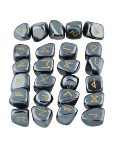 Conjunto de 25 Piedras Rúnicas Elder Futhark mookaitedecor
