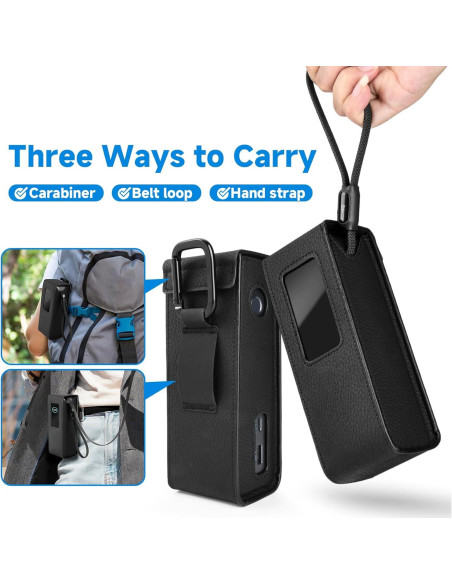 Funda de cuero PU Anker A1695 para banco de energía 25,000mAh