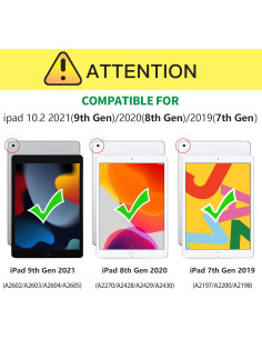 Funda ZtotopCases para iPad 10.2" 9na/8va/7ma Gen Marrón 2