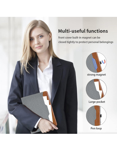 Funda de cuero PU para Google Pixel Tablet 2023 - Gris