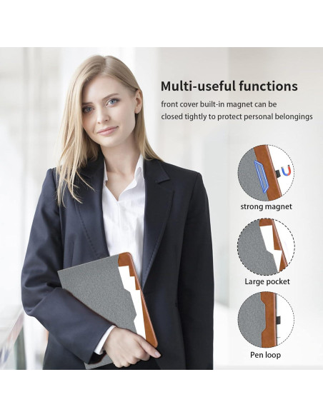 Funda de cuero PU para Google Pixel Tablet 2023 - Gris