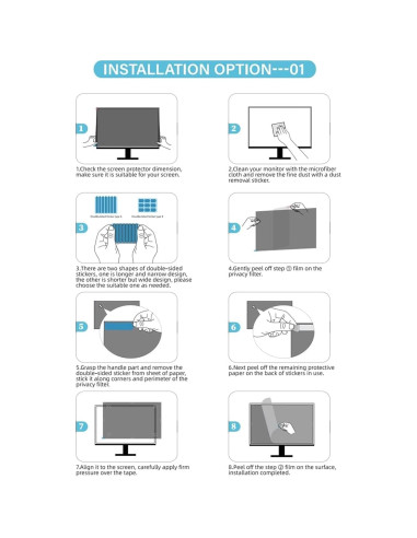 Tiras Adhesivas para Filtro de Pantalla Pomya - 5 Kits Reemplazo
