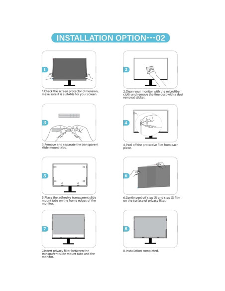 Tiras Adhesivas para Filtro de Pantalla Pomya - 5 Kits Reemplazo