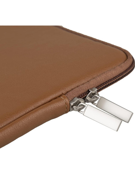 Funda para Laptop RAINYEAR 15.4" Cuero PU Resistente al Agua