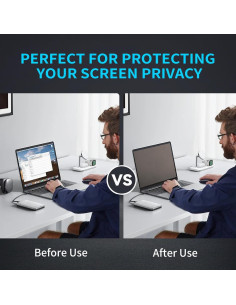 Filtro de Pantalla Privada 14" Expoagog, Anti Rayones y Luz Azul 2