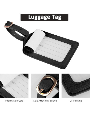 Funda de Pasaporte Boutilon de Cuero PU con Cordón y Etiqueta RFID